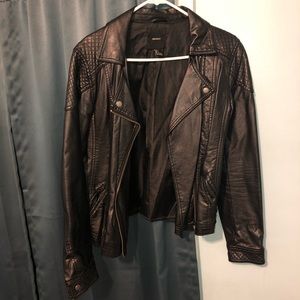 Black pleather jacket from Forever 21